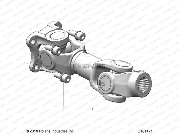 DRIVE TRAIN | DRIVE TRAIN, PROP SHAFT, REAR - A22SXA85A1/A6 (C101471)