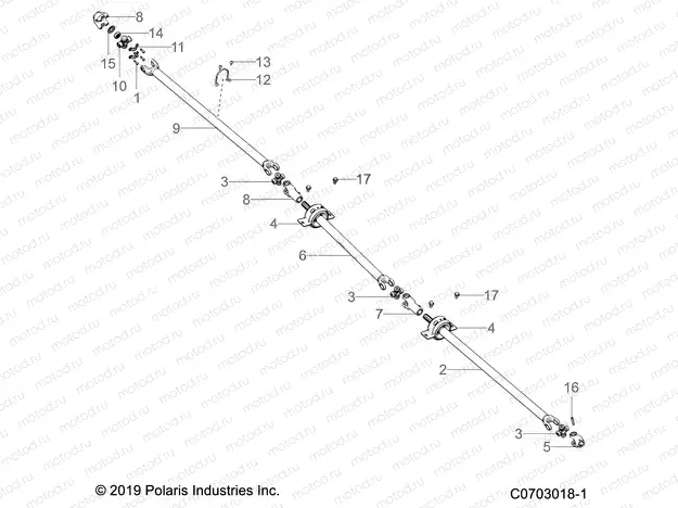 DRIVE TRAIN | DRIVE TRAIN, PROP SHAFT - Z20R4_92AC/BC/AE/BE/AK/BK/AR/BR/AH/BH/AT/BT/LE/LT/LC (C0703018-1)
