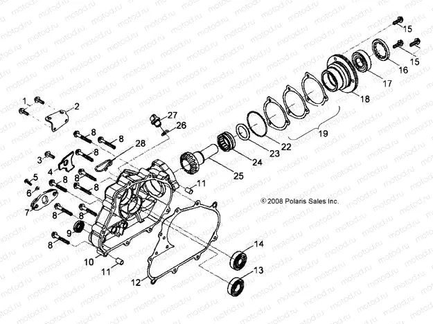 DRIVE TRAIN | DRIVE TRAIN, REAR DRIVE ASSEMBLY - A18YAP20A8/N8 (49ATVDRIVERR09PHX)