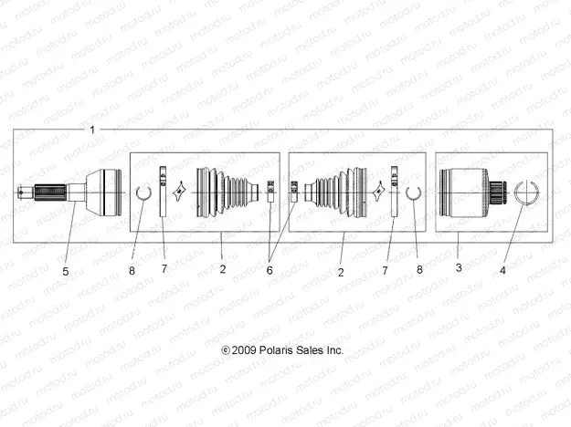 DRIVE TRAIN | DRIVE TRAIN, REAR DRIVE SHAFT - A09MN50ET (49ATVSHAFTDRIVERR1332654)