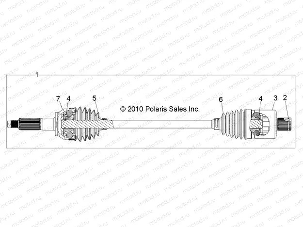DRIVE TRAIN | DRIVE TRAIN, REAR DRIVE SHAFT (FROM 7/3/2017) - R17RTAD1A1/ED1N1 (49RGRSHAFTDRVRR1332878)