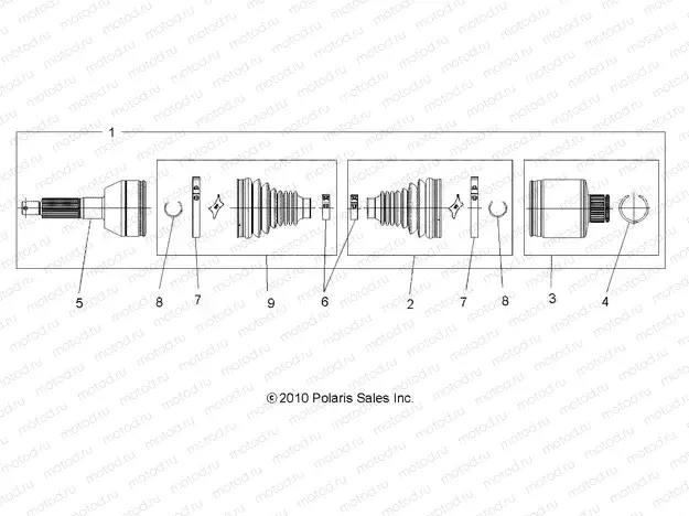 DRIVE TRAIN | DRIVE TRAIN, REAR DRIVE SHAFT (FROM 8/29/16) - A17SEA50A1/A5/SEE50A1/SEG50A4