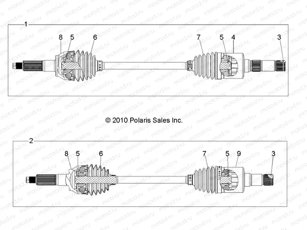 DRIVE TRAIN | DRIVE TRAIN, REAR DRIVE SHAFT - R13WH90DG (49RGRSHAFTDRVRR11DCREW)