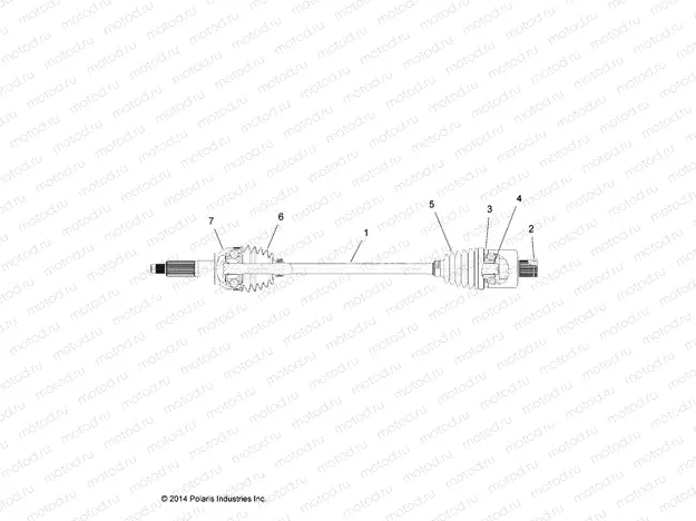 DRIVE TRAIN | DRIVE TRAIN, REAR DRIVE SHAFT - R16RVAD1A1 (49RGRSHAFTDRVRR151KDSL)