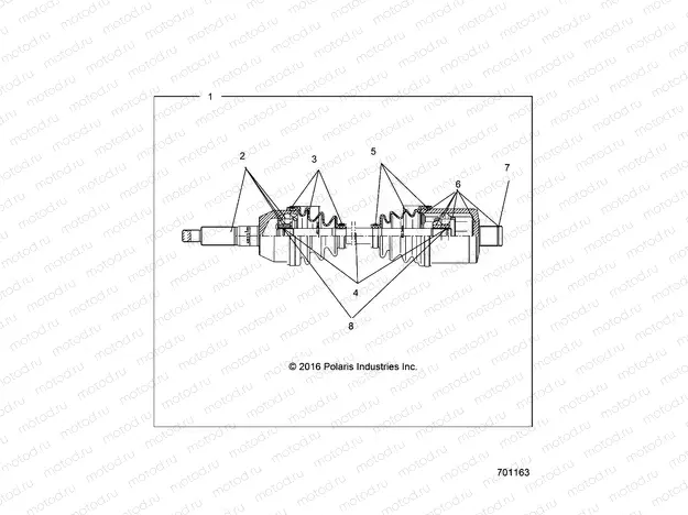 DRIVE TRAIN | DRIVE TRAIN, REAR DRIVE SHAFT - R23MAE57DX (701163)
