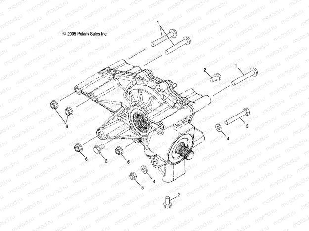 DRIVE TRAIN | DRIVE TRAIN, REAR GEARCASE MOUNTING - A15S6A76FA (4999200299920029D05)