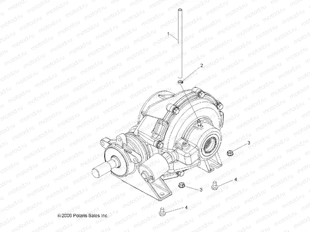 DRIVE TRAIN | DRIVE TRAIN, REAR GEARCASE MOUNTING - R13WH90DG (49RGRGEARCASEMTGRR08500EFI)