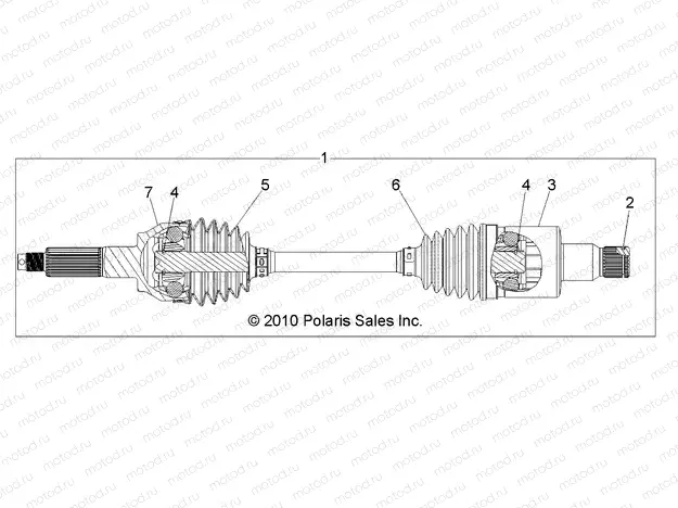 DRIVE TRAIN | DRIVE TRAIN, REAR HALF SHAFT - R11VH76/VY76 ALL OPTIONS (49RGRSHAFTDRIVERR1332884)