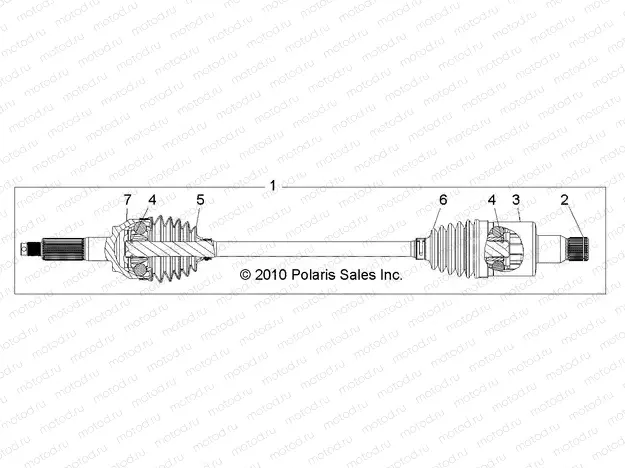 DRIVE TRAIN | DRIVE TRAIN, REAR HALF SHAFT - R13XT87AA/9EAK (49RGRSHAFTDRIVERR11RZRS)