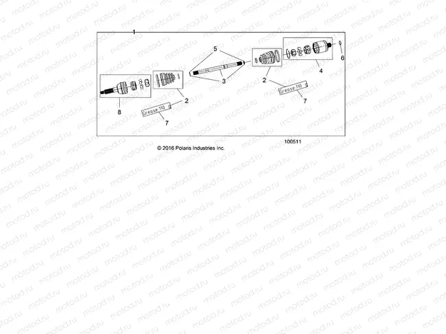 DRIVE TRAIN | DRIVE TRAIN, REAR HALF SHAFT - Z18VHA57B2 (100511)