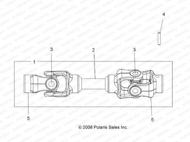 DRIVE TRAIN | DRIVE TRAIN, REAR PROP SHAFT - A15S6A76FA (49ATVSHAFTPROPRR096X6)