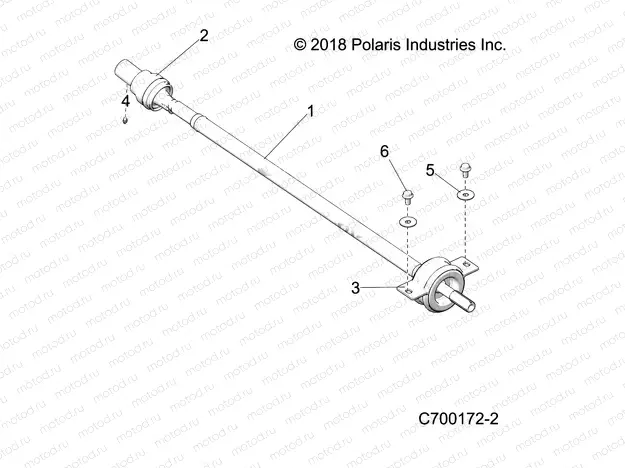 DRIVE TRAIN | DRIVE TRAIN, REAR PROP SHAFT - G20G4P99AX/LX (C700172-2)