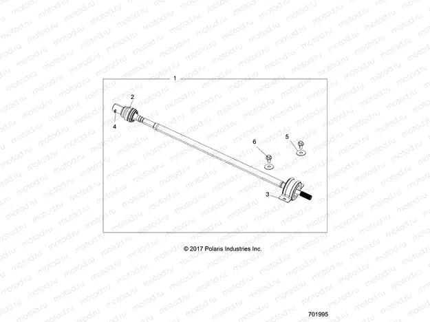 DRIVE TRAIN | DRIVE TRAIN, REAR PROP SHAFT - G20GAE99A2/D99AK/AS/BK/BS (701995)