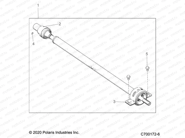 DRIVE TRAIN | DRIVE TRAIN, REAR PROP SHAFT - G20GAE99F2/EFS/BFM/BCM/SFS/SC2 (C700172-6)