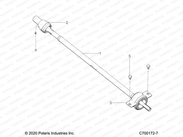 DRIVE TRAIN | DRIVE TRAIN, REAR PROP SHAFT - G23GXP99A/99B (C700172-7)
