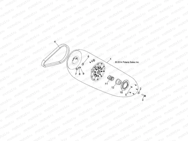 DRIVE TRAIN | DRIVE TRAIN, SECONDARY CLUTCH - Z15VHA57FJ (49RGRCLUTCHDVN15570EU)