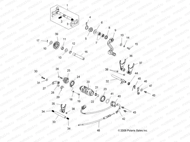 DRIVE TRAIN | DRIVE TRAIN, SHIFTING - A10GJ45AA (49ATVSHIFT09OUT450)