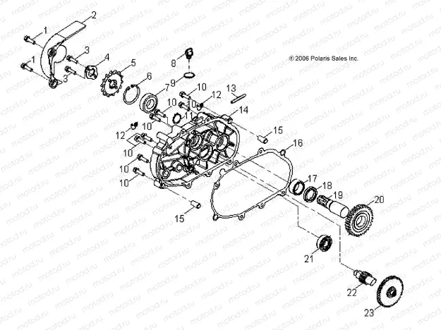 DRIVE TRAIN | DRIVE TRAIN, TRANSMISSION - A15YAK05AD/AF (49ATVTRANSMISSION07PRED50)