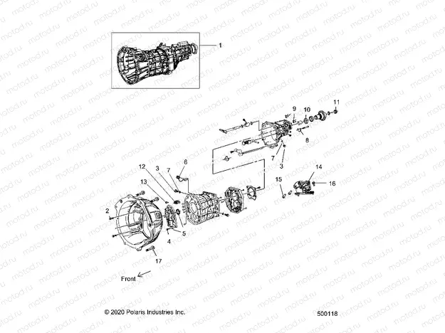DRIVE TRAIN | DRIVE TRAIN, TRANSMISSION CASE - T20AAPHD/RHB ALL OPTIONS (500118)