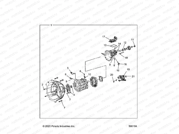 DRIVE TRAIN | DRIVE TRAIN, TRANSMISSION CASE - T20AARGB ALL OPTIONS (500184)