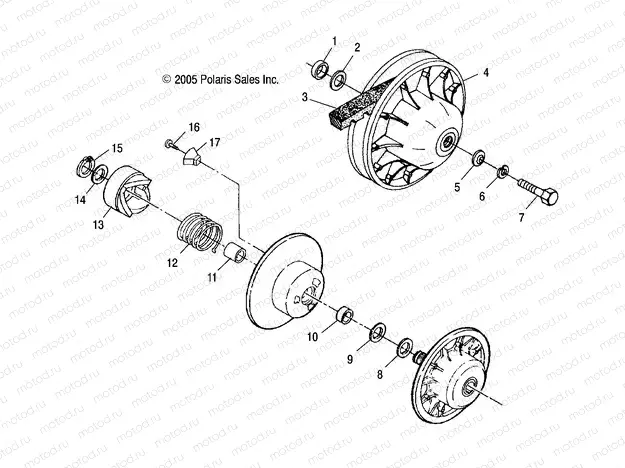 DRIVEN CLUTCH - A04BA25CA/CB (4999201499920149B14) | DRIVEN CLUTCH - A04BA25CA/CB (4999201499920149B14)