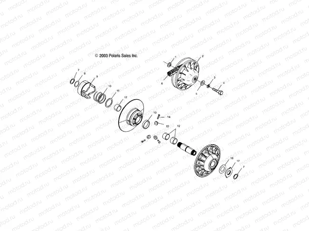 DRIVEN CLUTCH - A04CD32FB (4986268626C05) | DRIVEN CLUTCH - A04CD32FB (4986268626C05)