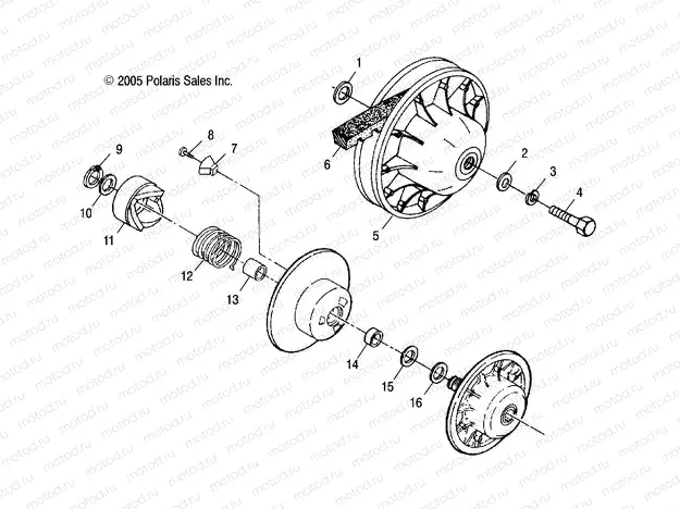 DRIVEN CLUTCH - A04CL50AA (4999201699920169B13) | DRIVEN CLUTCH - A04CL50AA (4999201699920169B13)