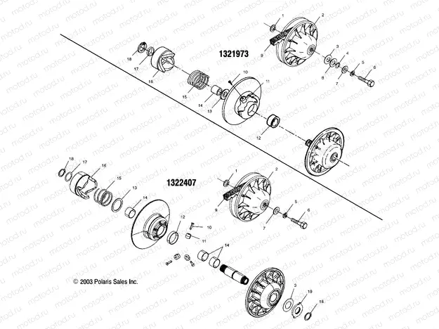 DRIVEN CLUTCH - A04JD50AA/AB/CA (4985938593C11) | DRIVEN CLUTCH - A04JD50AA/AB/CA (4985938593C11)