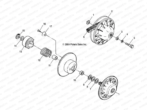 DRIVEN CLUTCH - A05BG50AA/FA (4994789478B10) | DRIVEN CLUTCH - A05BG50AA/FA (4994789478B10)