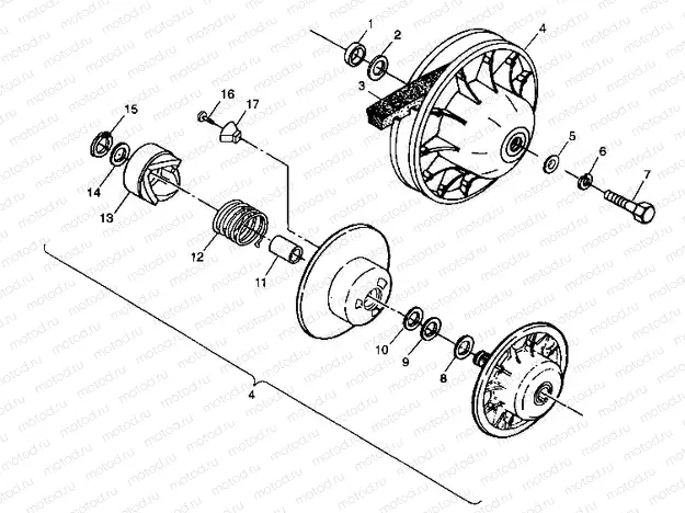 DRIVEN CLUTCH - A99CC28CA (4949484948c004) | DRIVEN CLUTCH - A99CC28CA (4949484948c004)