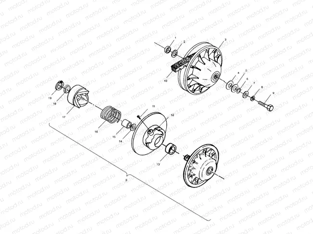 DRIVEN CLUTCH - A99CH45IA (4949154915C003) | DRIVEN CLUTCH - A99CH45IA (4949154915C003)