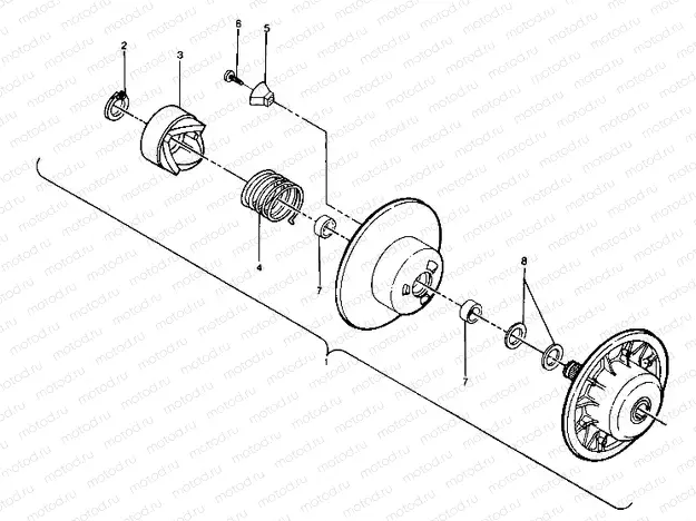 Driven Clutch Assembly (4913521352025A) | Driven Clutch Assembly (4913521352025A)