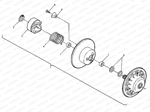 Driven Clutch Assembly (4914771477024A) | Driven Clutch Assembly (4914771477024A)