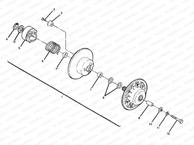 Driven Clutch Assembly (4917741774031A) | Driven Clutch Assembly (4917741774031A)