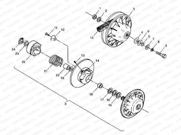 DRIVEN CLUTCH - N98AE50D (4946394639c011) | DRIVEN CLUTCH - N98AE50D (4946394639c011)