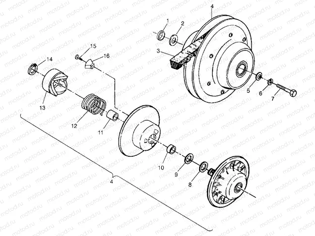 DRIVEN CLUTCH - W968540 (4935863586C002) | DRIVEN CLUTCH - W968540 (4935863586C002)