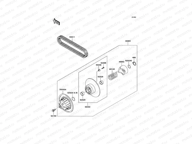 Driven Converter/Drive Belt