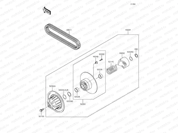 Driven Converter/Drive Belt