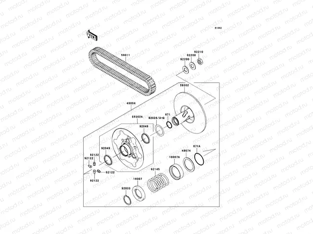 Driven Converter/Drive Belt