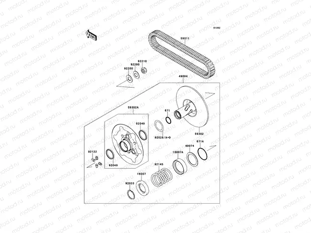 Driven Converter/Drive Belt