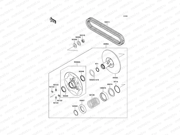 Driven Converter/Drive Belt