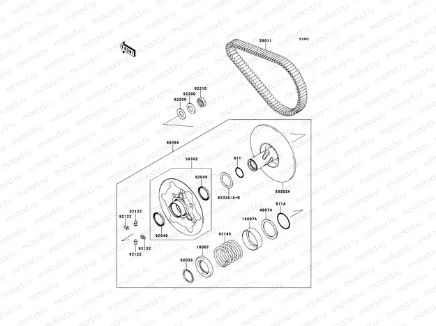 Driven Converter/Drive Belt