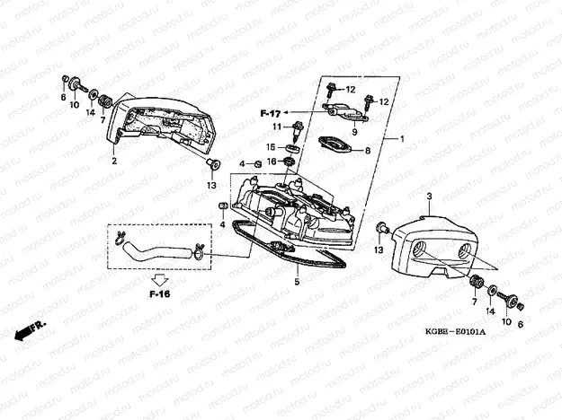 E-1-1 REAR VALVE COVER