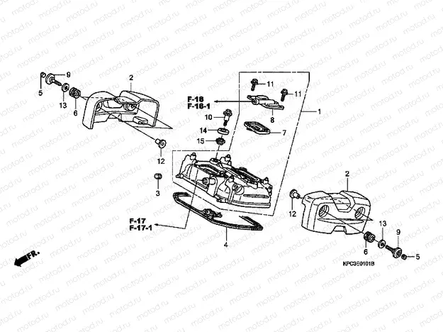 E-1-1 REAR VALVE COVER
