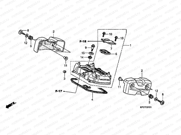 E-1-1 REAR VALVE COVER