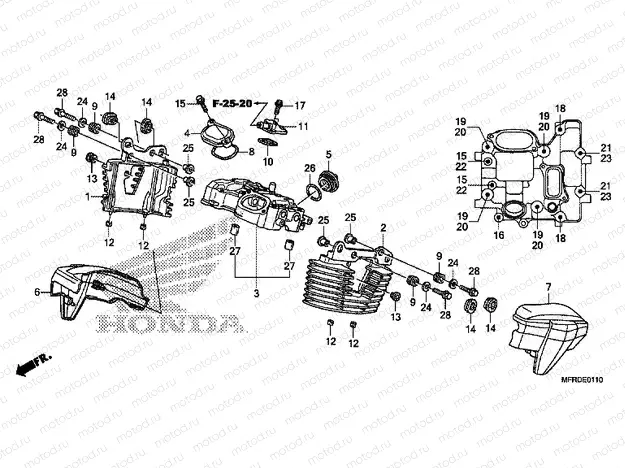 E-1-10 REAR VALVE COVER