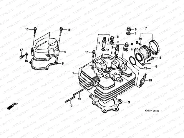 E-1 CYLINDER HEAD