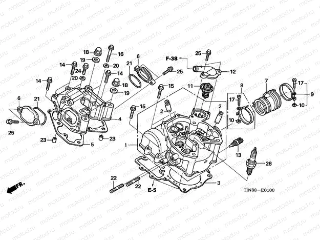 E-1 CYLINDER HEAD