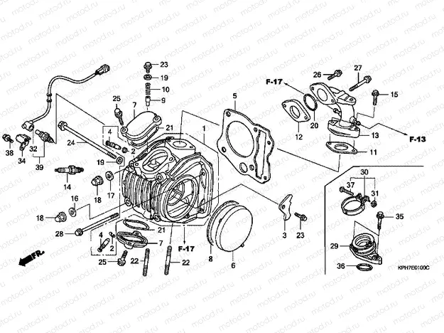E-1 CYLINDER HEAD
