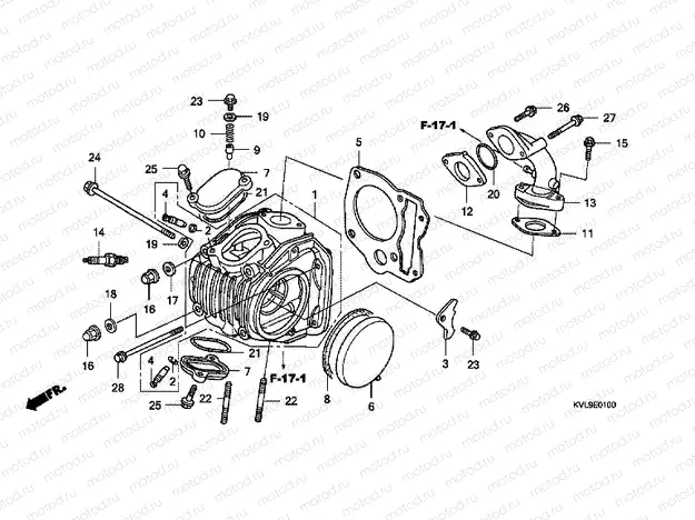 E-1 CYLINDER HEAD
